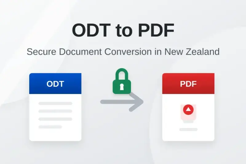 ODT to PDF: How to Convert OpenDocument Text Files Securely in New Zealand